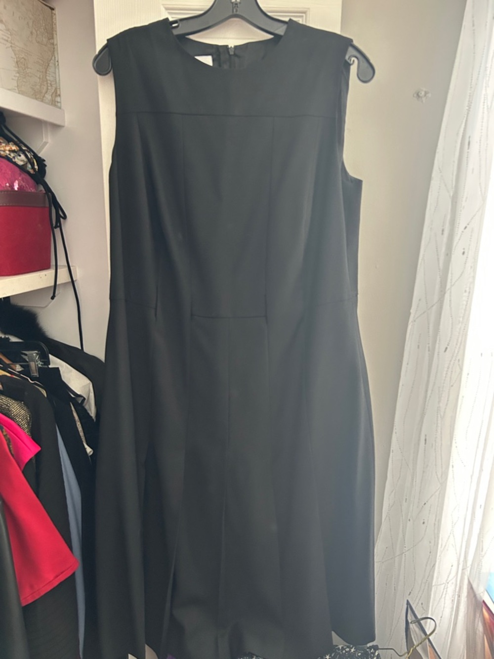 Akris Punto- Classic Black Sleeveless Shift Dress - Elegant Everyday work dress